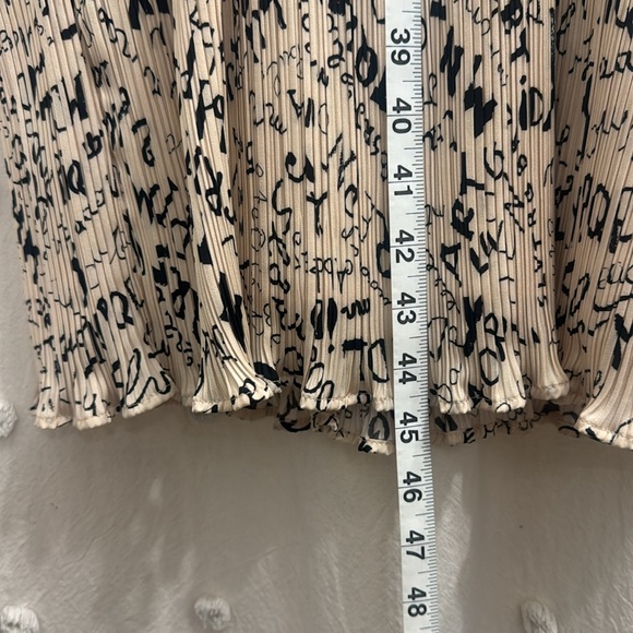 MAX MARA RINO LETTER PRINT PLEATED DRESS - Picture 13 of 14